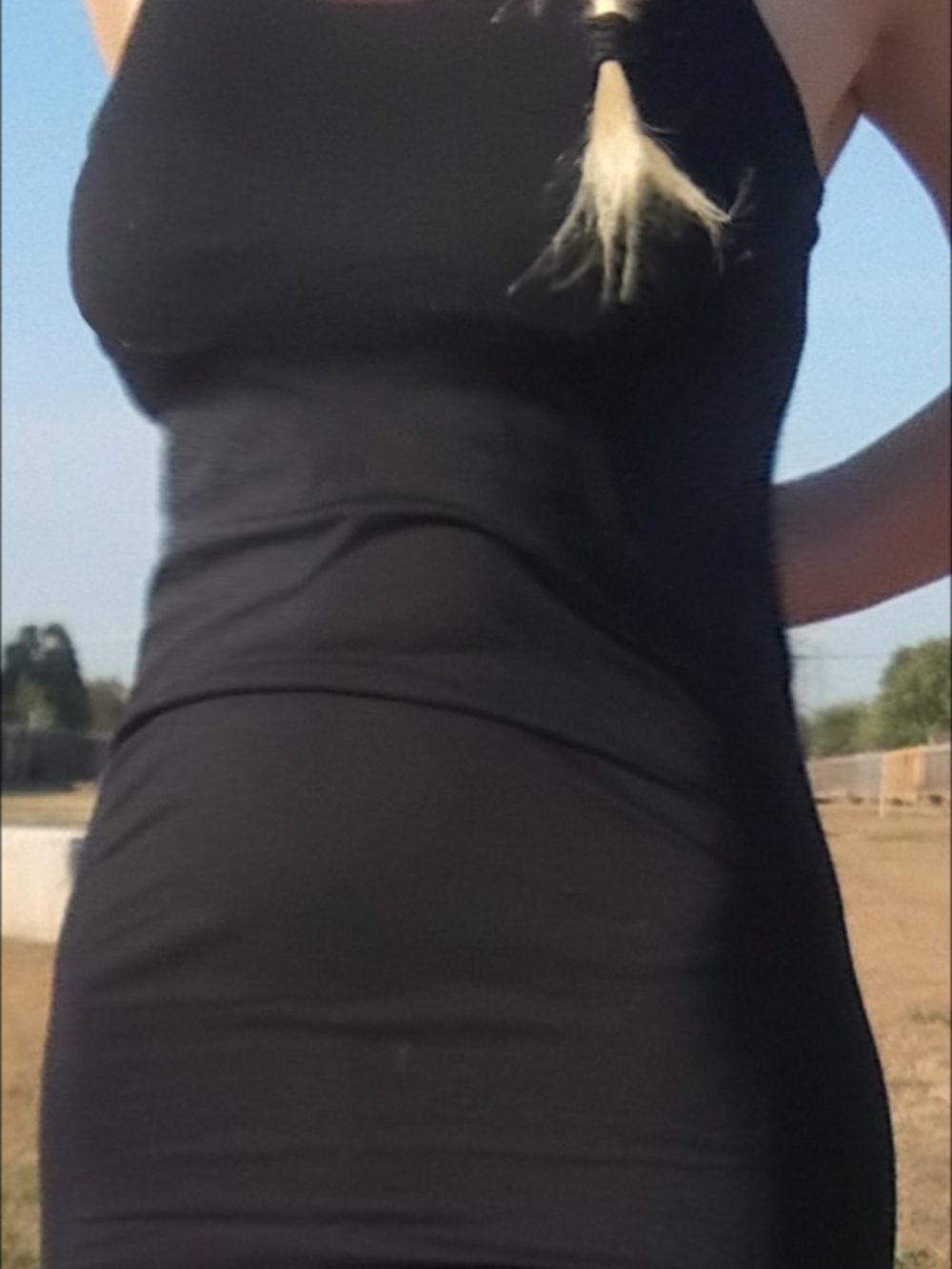 Women's Black Bodycon Athletic Mini Dress - Sleek Minimal Design